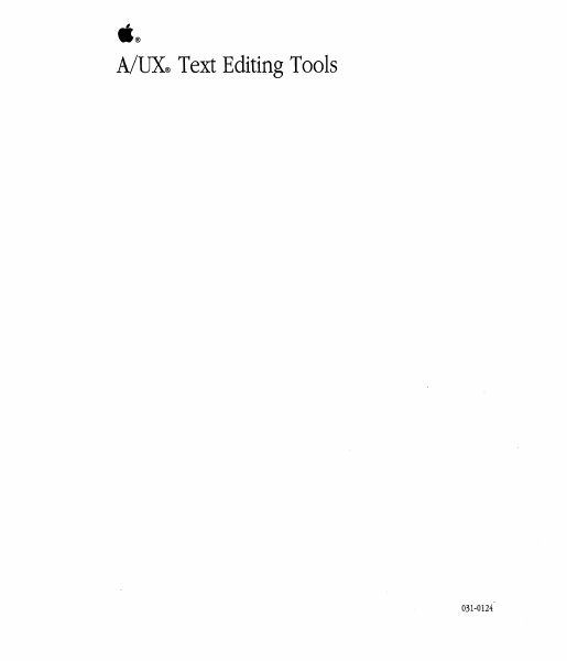 031 0124 AUX Text Editing Tools page 1