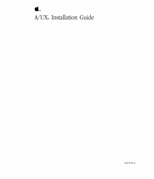 030 0754 A AUX Installation Guide page 1