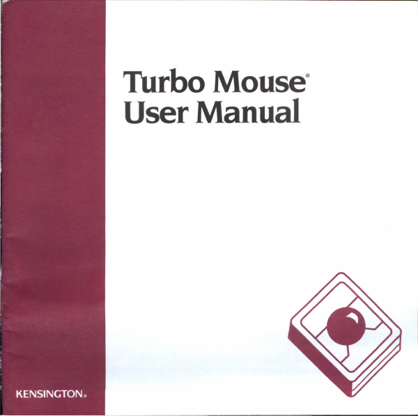 019000200 1090 C1 Kensington Turbo Mouse User Manual page 1
